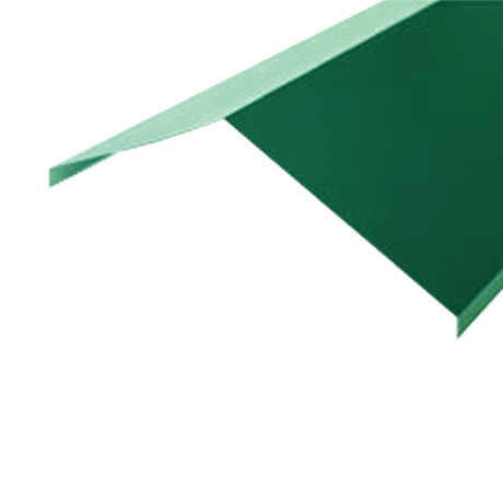 Коньковая планка KPPF.01 (ФАЛЬЦ) 230*230 мм L=2 м полиэстер (Zn 140) глянцевый RAL 6005 - зеленый мох