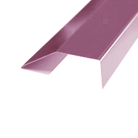 Хребтовая планка HLF.01 (ФАЛЬЦ) 30*30 мм L=2 м GreenCoat Pural Matt BT SSAB (Zn 275) матовый RR 798 - красное вино