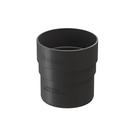 Соединитель труб Docke Standard 120/80 мм графит