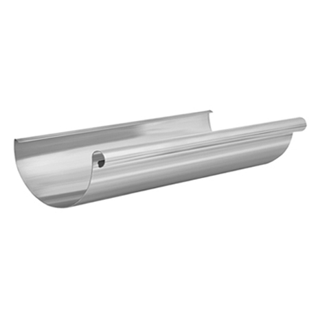 Желоб круглый L=3 м Aquasystem 150/100 мм Zn-цинк б/цвета