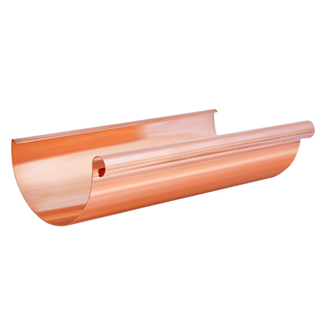 Желоб круглый 0,6 мм, L=3 м Aquasystem CU-медь 150 (333)/100 мм Classic