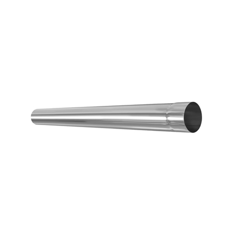 Труба круглая L=1 м Aquasystem 150/100 мм Zn-цинк б/цвета