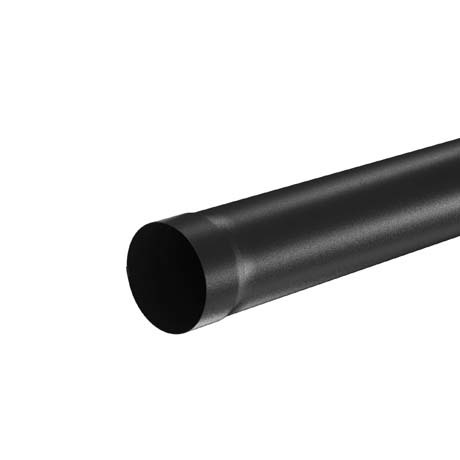 Труба круглая L=3 м Aquasystem 125/90 мм МАТОВЫЙ RR 33 - черный