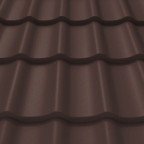 Лист 0,5 мм 2000*1180 Stynergy Металлочерепица СМ Классик Rooftop Бархат (Zn 180) RAL 8017 - коричневый шоколад