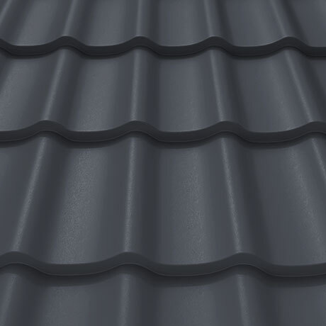 Лист 0,5 мм 2000*1180 Stynergy Металлочерепица СМ Классик Rooftop Бархат (Zn 180) RAL 7024 - серый графит