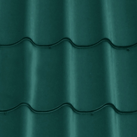 Лист 0,5 мм 1350*1180 Grand Line Металлочерепица Classic Satin (Zn 100-140) RAL 6005 - зеленый мох