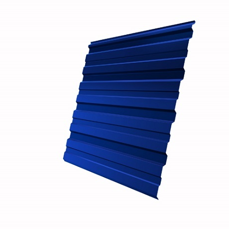 Лист 0,4 мм 2750*1180 Grand Line Профнастил C10-R PE-полиэстер (Zn 60-100) RAL 5005 - синий насыщенный