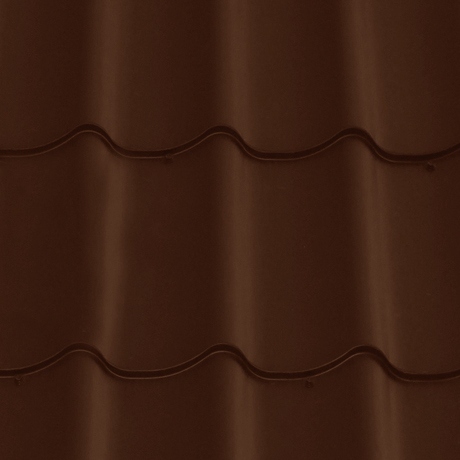 Лист 0,5 мм 1650*1180 Grand Line Металлочерепица Classic Satin (Zn 100-140) RR 32- т.коричневый