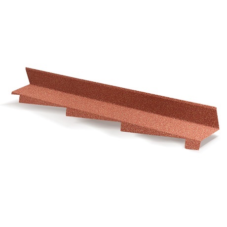 Примыкание боковое правое L=1250 мм AeroDek TRADITION / ТРАДИЦИЯ терракота