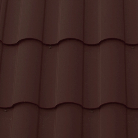 Лист 0,5 мм 1000*1190 Grand Line Металлочерепица Kredo GreenCoat Pural BT (Zn 275) RR 887 - коричневый шоколад