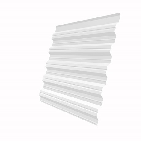 Лист 0,45 мм 2800*1060 Grand Line Профнастил HC35-R PE-полиэстер (Zn 60-100) RAL 9003 - белый