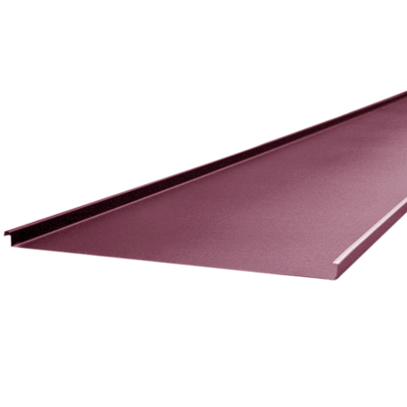 Картина 0,5 мм 1400*625 GreenCoat Pural Matt BT SSAB (Zn 275) матовый RR 798 - красное вино