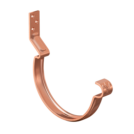 Крюк карнизный короткий усиленный ASN L=60 мм с крепежом Aquasystem CU-медь 150 (333)/100 мм Classic (У)