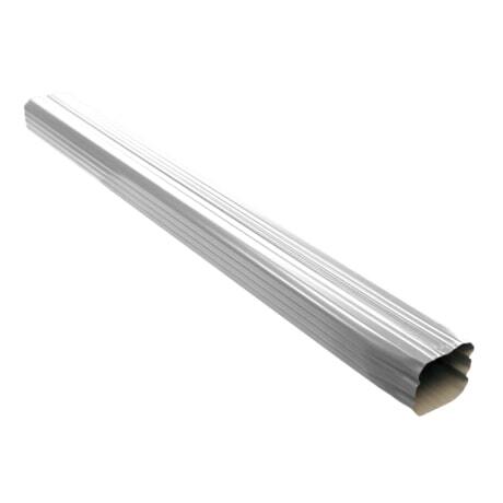 Труба прямоугольная L=1 м Vortex 127/102 мм RAL 9003 - белый