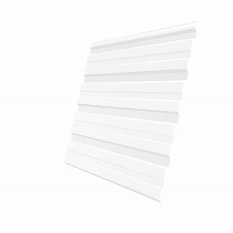 Лист 0,45 мм 750*1180 Grand Line Профнастил C10-A PE-полиэстер (Zn 60-100) RAL 9003 - белый
