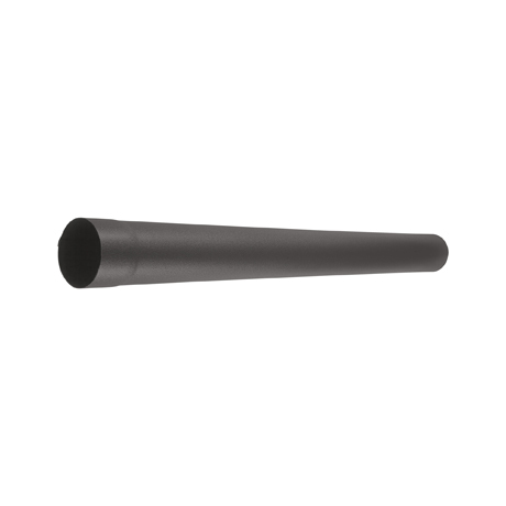 Труба круглая L=1 м Aquasystem 125/90 мм МАТОВЫЙ RR 23 - т.серый