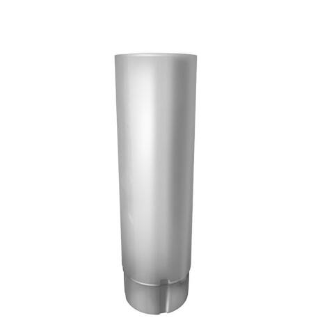 Труба круглая L=1 м Optima 125/90 мм RAL 9003 - белый