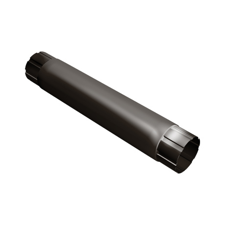 Труба круглая L=1 м Grand Line 150/100 мм RR 32- т.коричневый