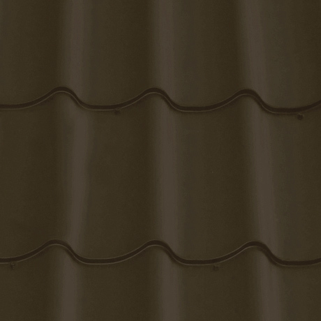 Лист 0,45 мм 3300*1180 Grand Line Металлочерепица Modern Drap (Zn 100-140) RR 32- т.коричневый