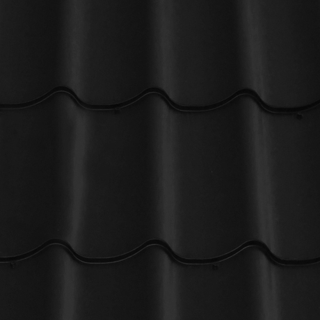 Лист 0,5 мм 3850*1180 Grand Line Металлочерепица Classic Satin Matt (Zn 180) RAL 9005 - черный темный