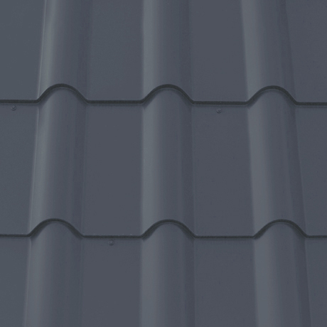 Лист 0,5 мм 2750*1180 Grand Line Металлочерепица Kamea Rooftop Бархат (Zn 180) RAL 7024 - серый графит