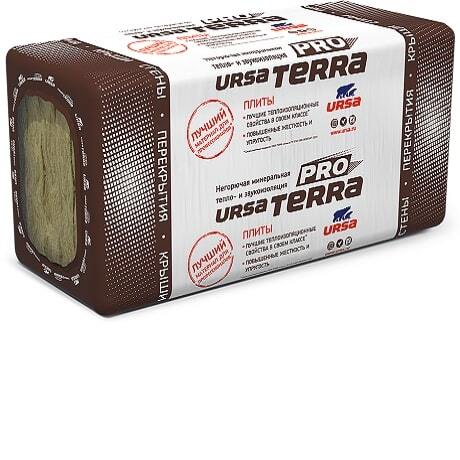 Утеплитель TERRA 34PN PRO /URSA/ (уп.24 плиты) 1250*610*50