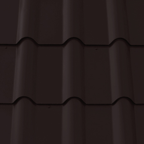 Лист 0,5 мм 2210*1180 Grand Line Металлочерепица Kamea Rooftop Бархат (Zn 180) RAL 9005 - черный темный