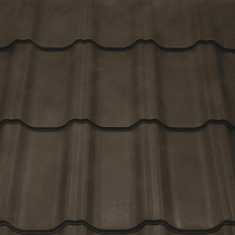 Лист 0,5 мм 2000*1210 Grand Line Металлочерепица Kvinta Plus GreenCoat Pural Matt BT (Zn 275) RR 32- т.коричневый